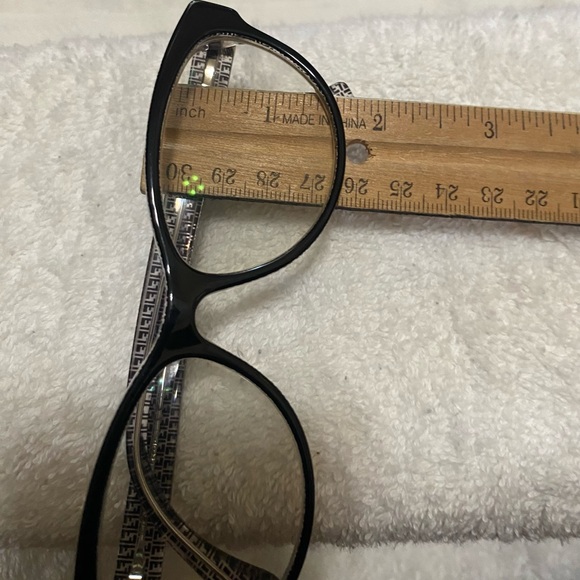Fendi Oval RX Eyeglasses FF0109 6ZV Black/Transparent - Picture 3 of 5